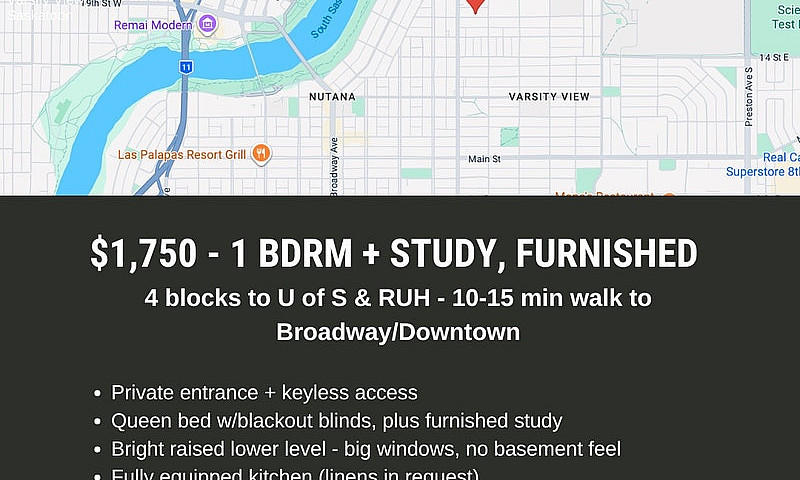 Furnished 1-Bedroom ...