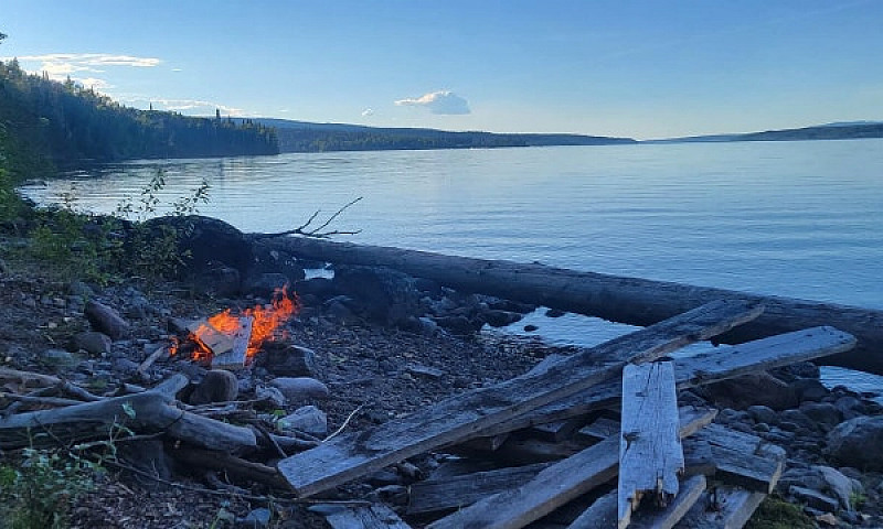 Babine Lake Cabin At...