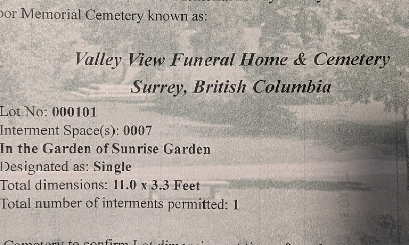 Valley View Cemetery...