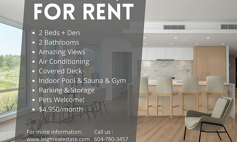 Luxury 2 Bed + Den C...
