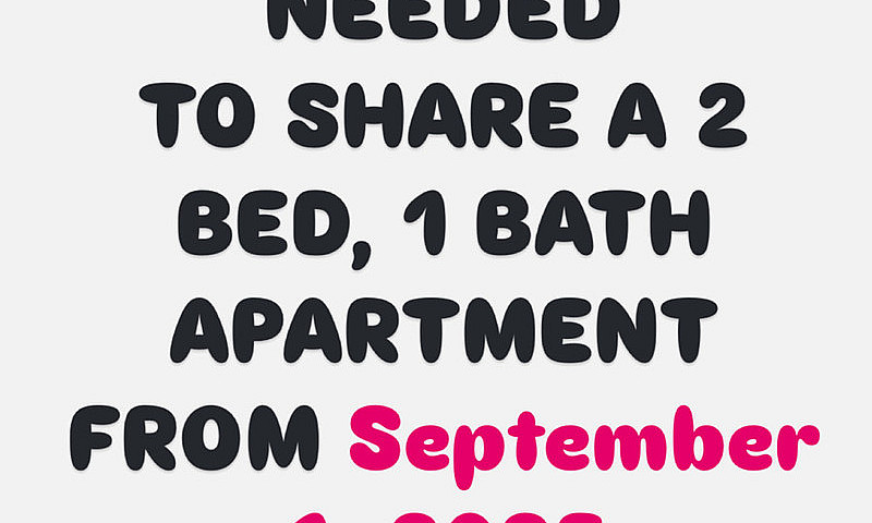 Female Roommate Need...