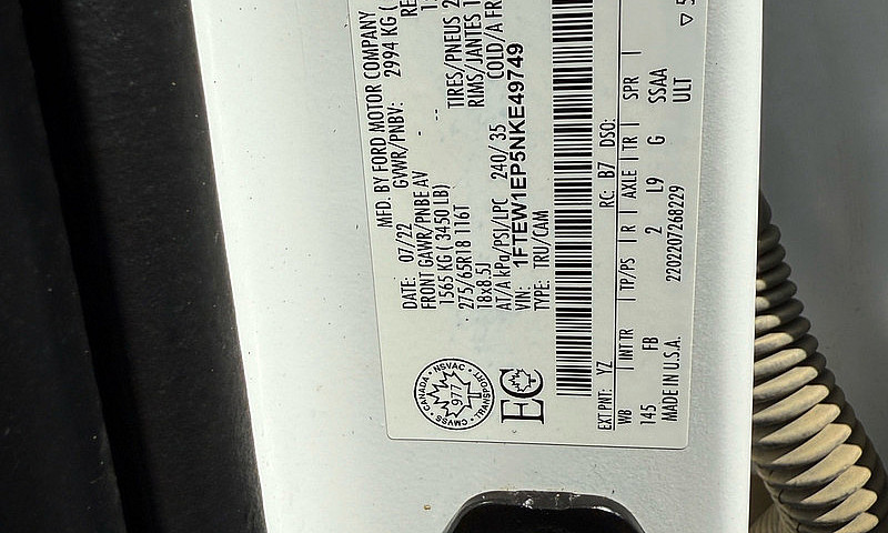2022 Ford F150...