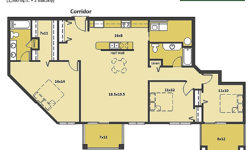 Spacious 3 Bedroom A...