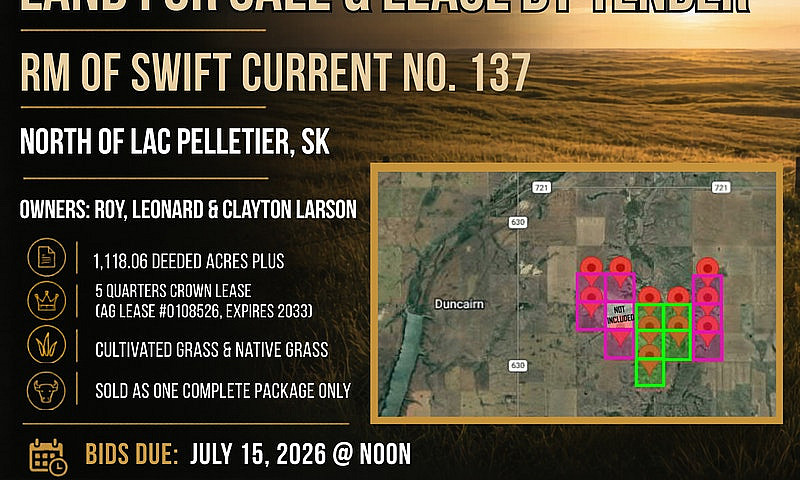 1,118 Ac. + Ag Lease...