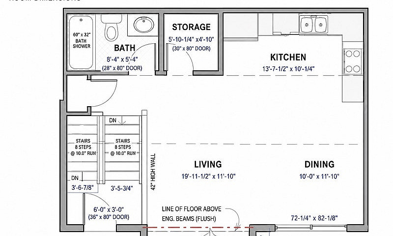 2 Bed 2 Bath Walk Up...