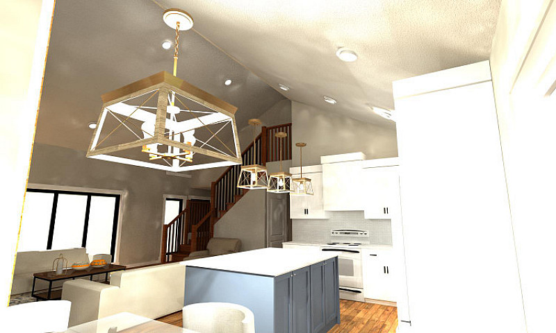 Modern 2 Story Lake ...