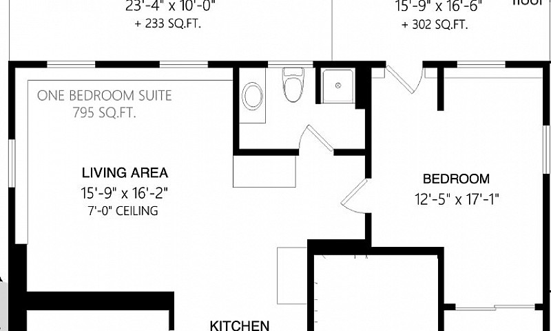 Spacious & Bright 1-...