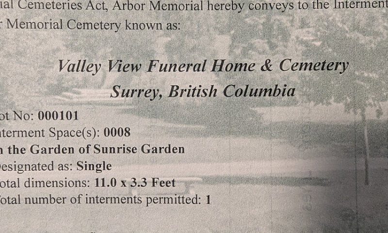 Valley View Cemetery...