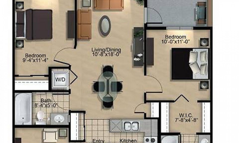 2 Bed 2 Bath Condo I...