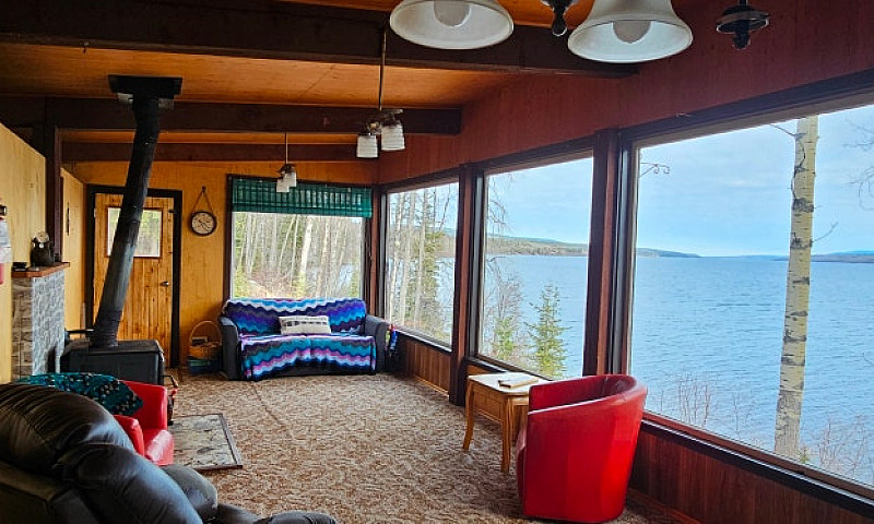 Babine Lake Cabin At...