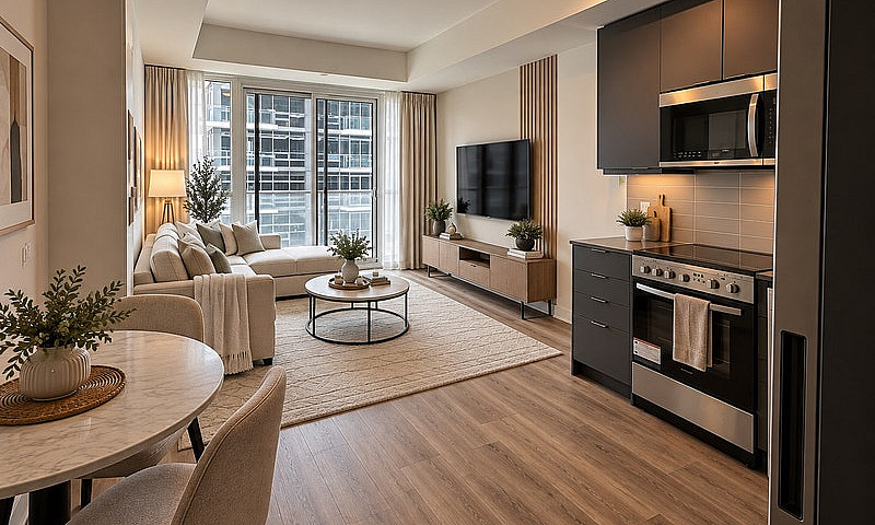 1Bed+ Den, 2 Full Ba...