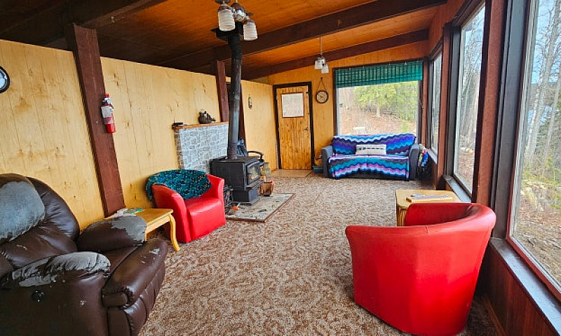 Babine Lake Cabin At...