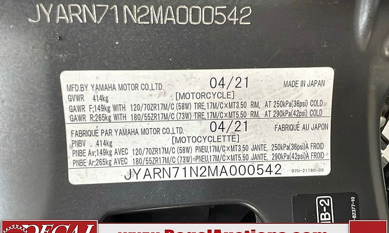 2021 Yamaha Mt09Am A...