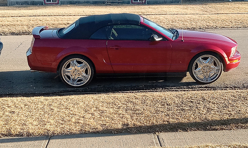 Red Mustang Converti...