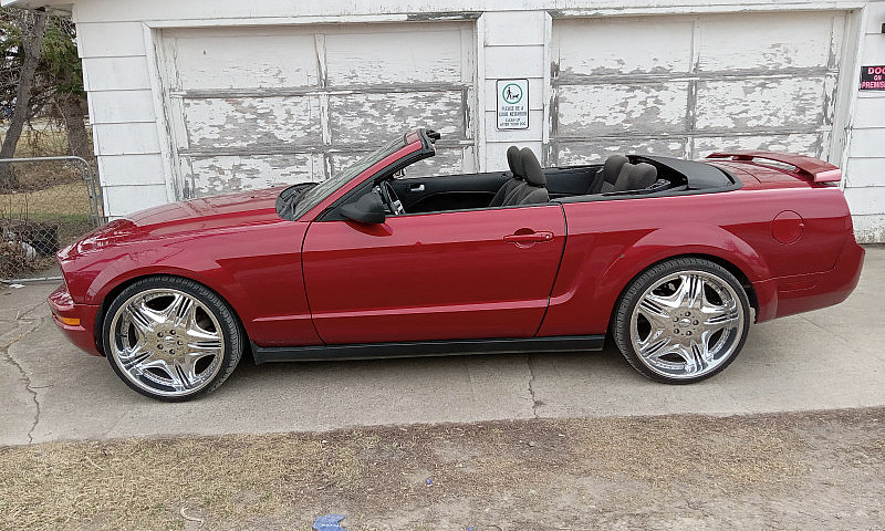 Red Mustang Converti...