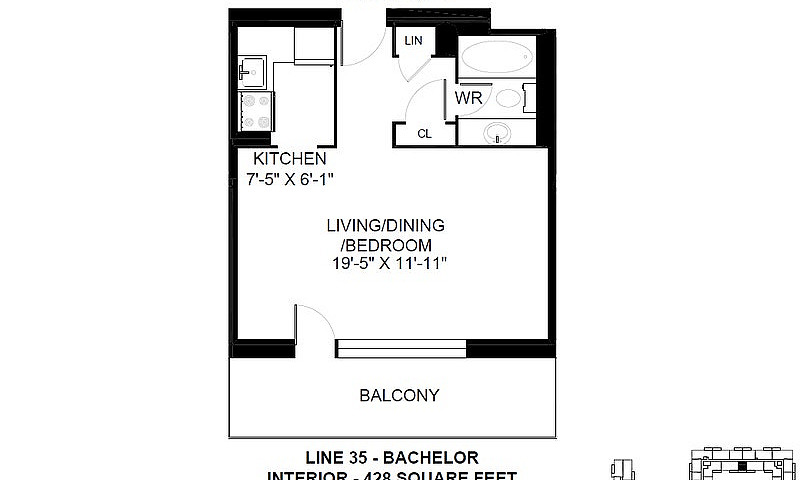 Bachelor Apartment F...