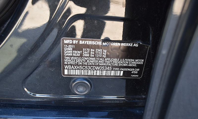 2012 Bmw 5-Series 52...