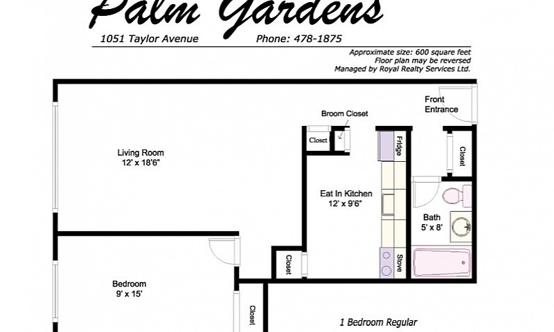 1 Bedroom  Apt On Ta...