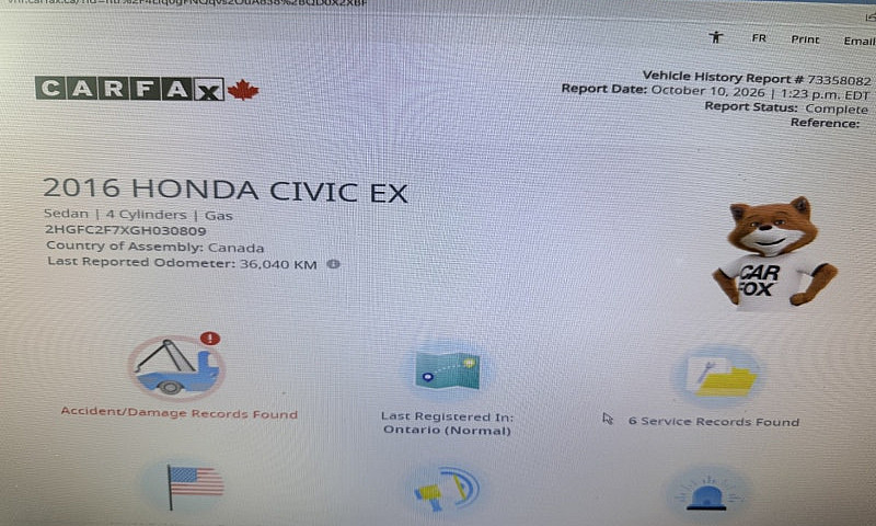 2016 Honda Civic 119...