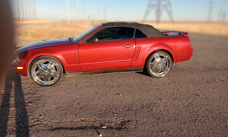 Red Mustang Converti...