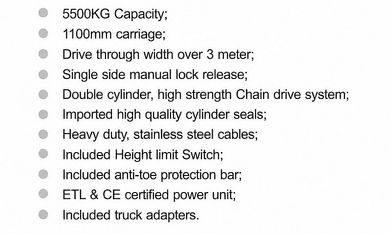 Unique Lifts 12,000L...