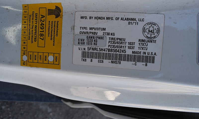 2011 Honda Odyssey...