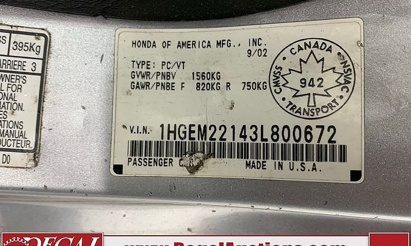 2003 Honda Civic...