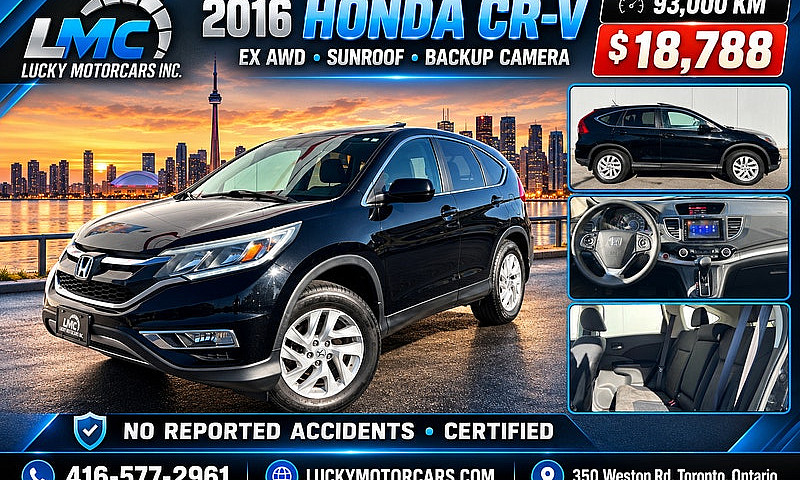 2016 Honda Cr-V Ex A...