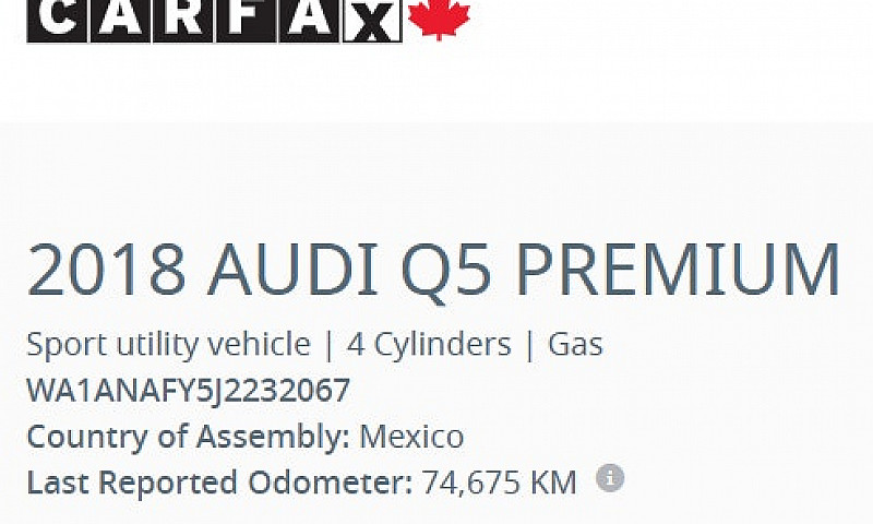 2018 Audi Q5 Komfort...