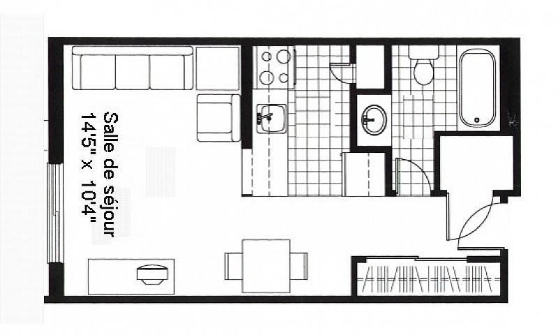 Joli Studio (1½) Ave...