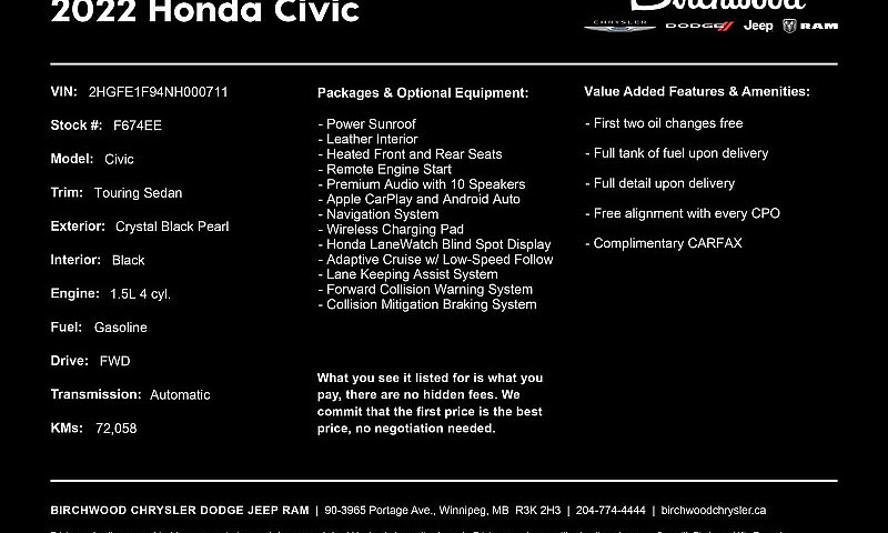 2022 Honda Civic Sed...