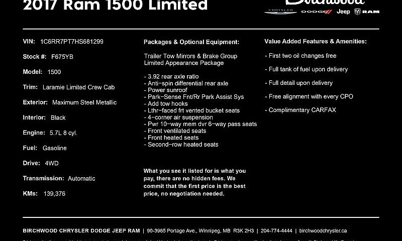 2017 Ram 1500 Limite...