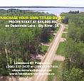 Purchase Your Own Titled Rv Lot On Delaronde Lake – Big River, S