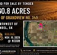 Land For Sale By Tender - Rm Of Grandview #349 – Nw Of Handel Sk