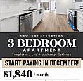 Logement Neuf à Louer – 3 Chambres/bedroom Rent