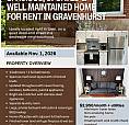 Immaculate 3 Bedroom House For Rent In Gravenhurst