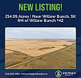 214.99 Acres | Rm Of Willow Bunch #42 | Willow Bunch, Sk Area