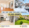 3 Bed 3 Bath Barrie Home, Garage, Private Backyard/laundry
