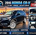 2016 Honda Cr-V Ex Awd-Sunroof-Camera-No Accidents-Only 93Kms-