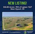 2 Quarters Of Grain Land | Rm Of Lipton # 217 | Near Dysart, Sk