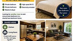 Room For Rent With Include 700 With Private Bathroom