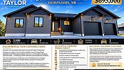 5bed 3bath New Construction Quipamsis Central Heatpump And More!