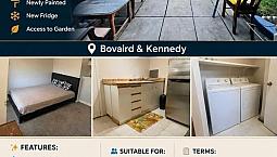 Studio Basement Apartment | Walkout Entrance | Garden Access