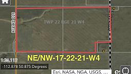 1/2 Section Dryland Near Cluny, Ab