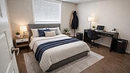 Spacious Bedroom With Washroom - Fully Furnished (For Rent)