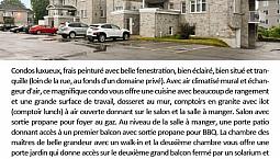 Condo À Vendre À 7 Minutes Du Rem