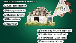 Equity Loans With No Credit Or Income Checks. Same Day Funding!
