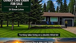 Candle Lake Cabin On Double Lot, Prime Location!