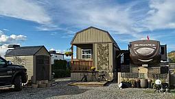Rv And Cabin. Louis Bros. Landing, Okanagan Lake. Vernon.