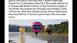 Vacant Lot For Sale: Bristol Heights, Florenceville Bristol N.b.